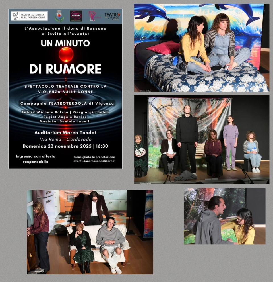 «Un minuto di rumore»: a teatro per dire no alla violenza sulle donne