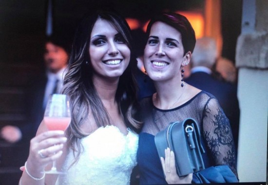 Rossana e Isabella (Isa) al matrimonio di Isa nel settembre 2016