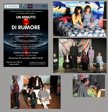 «Un minuto di rumore»: a teatro per dire no alla violenza sulle donne