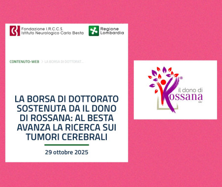 Una nuova collaborazione con l’Istituto Besta di Milano